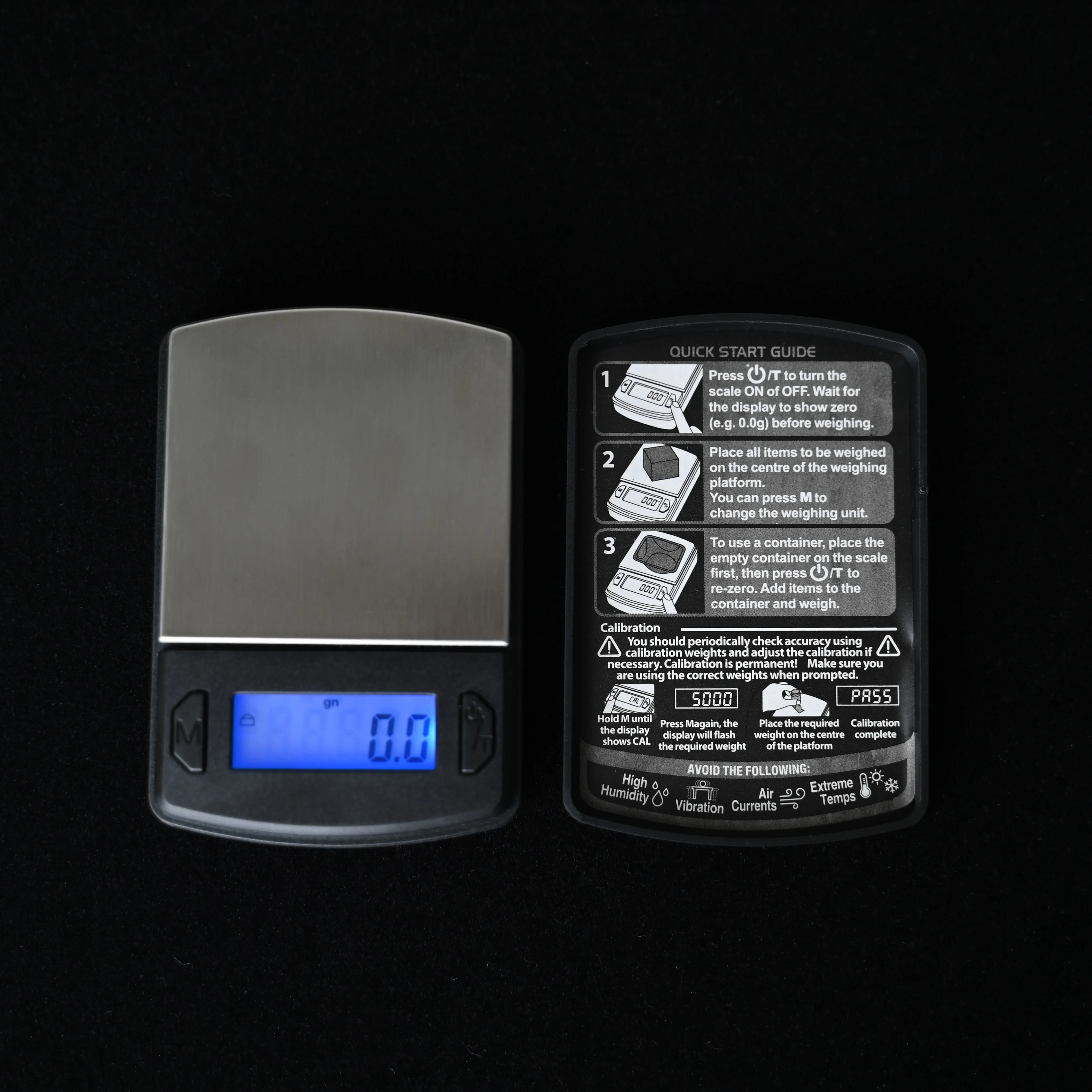 0.01g 500g capacity high-precision jewelry small pocket weighing jewelry scale