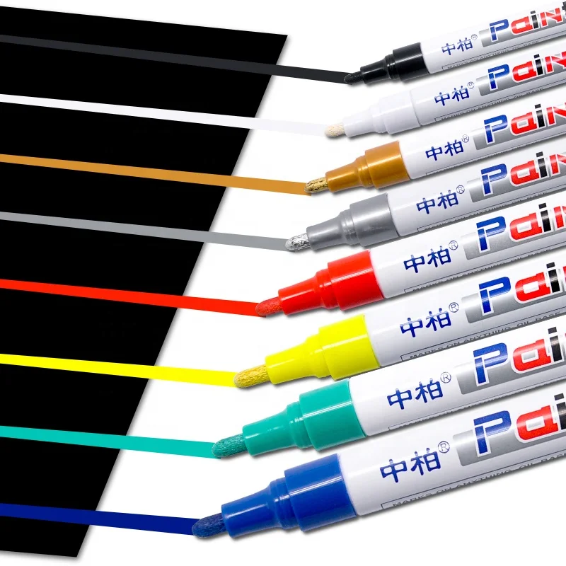 SP111 Jobsite Marker Pen Metal Rock Painting Wood Plastic Canvas Mugs Permanent Paint Marker