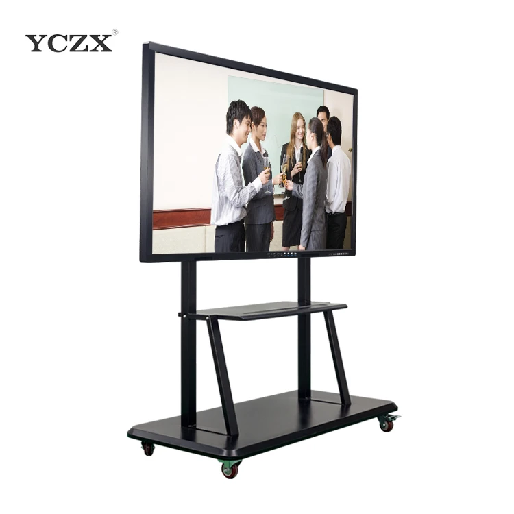 Factory Wholesale 65 Inch Wireless Projection Conference Whiteboard Interactive Intelligent Screen Touch Flat Panel