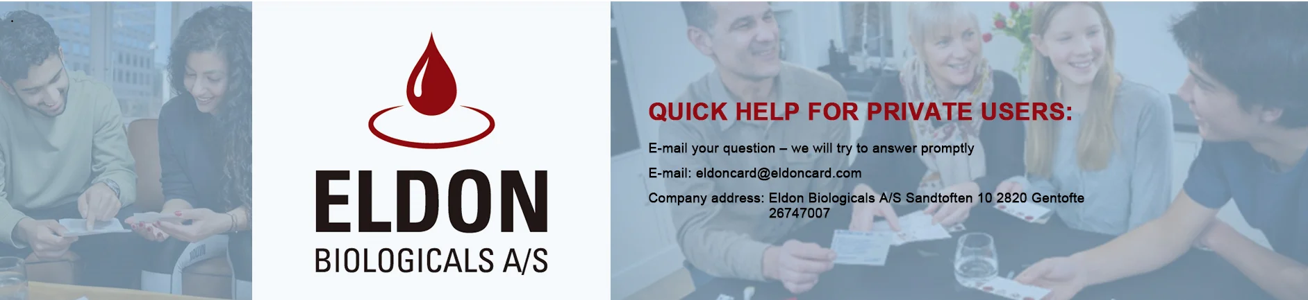 Safety lancet/auto lancet easy and safe puncture for blood testing Made in Denmark for Eldon Kits