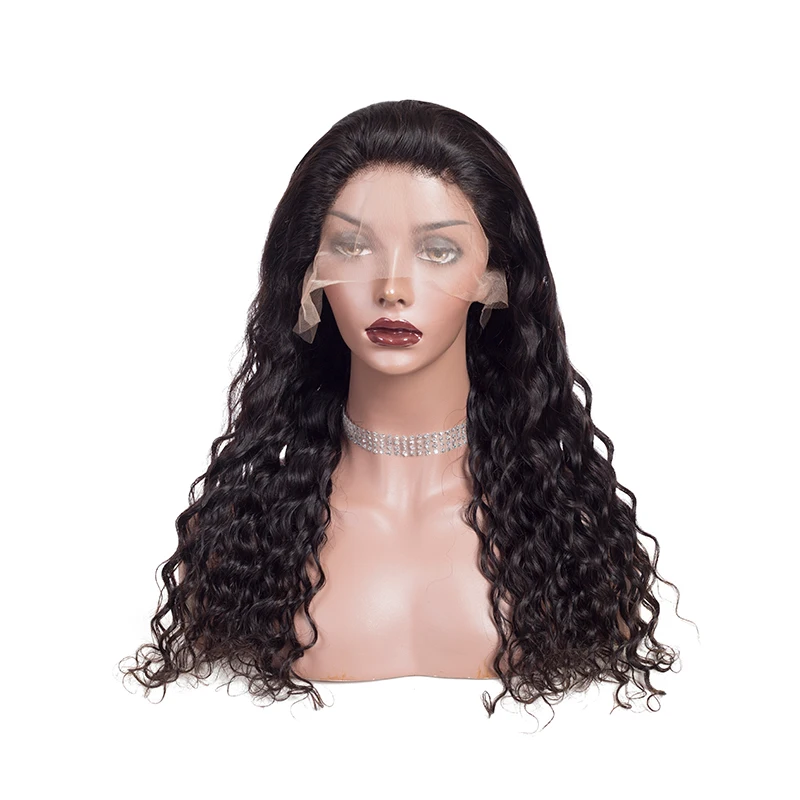 
factory store loose deep raw 100% virgin 360 straight brazilian frontal hd wig full lace front cuticle aligned human hair wigs 