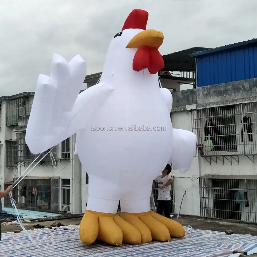 Advertising inflatable chicken mascot for sale,inflatable rooster Cock balloon model inflatable hen animal cartoon