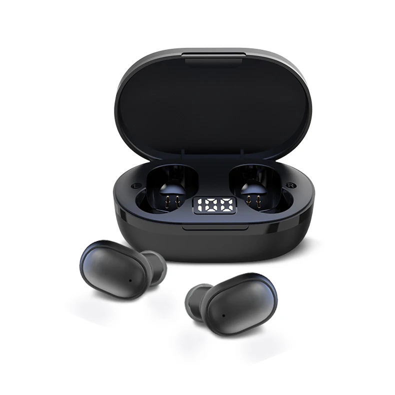 2021 Popular 40mAh HIFI Sound high quality e7s e6s TWS wireless earbuds mini headphones with led display