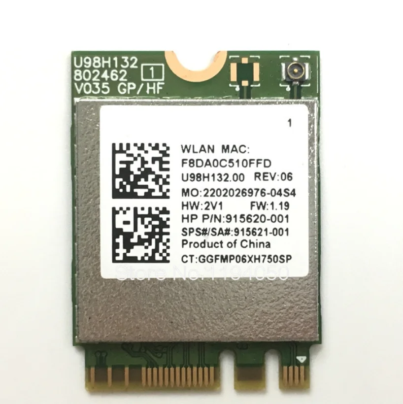 RTL8821CE 802.11AC 1X1 Wi-Fi+BT 4.2 Combo Adapter Card SPS 915621-001 wireless network card For hp ProBook 450 G5 PB430G5 Series