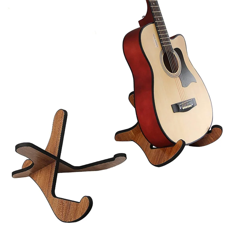 Best selling x-frame string design wooden bass guitar stand universal guitar stand classic