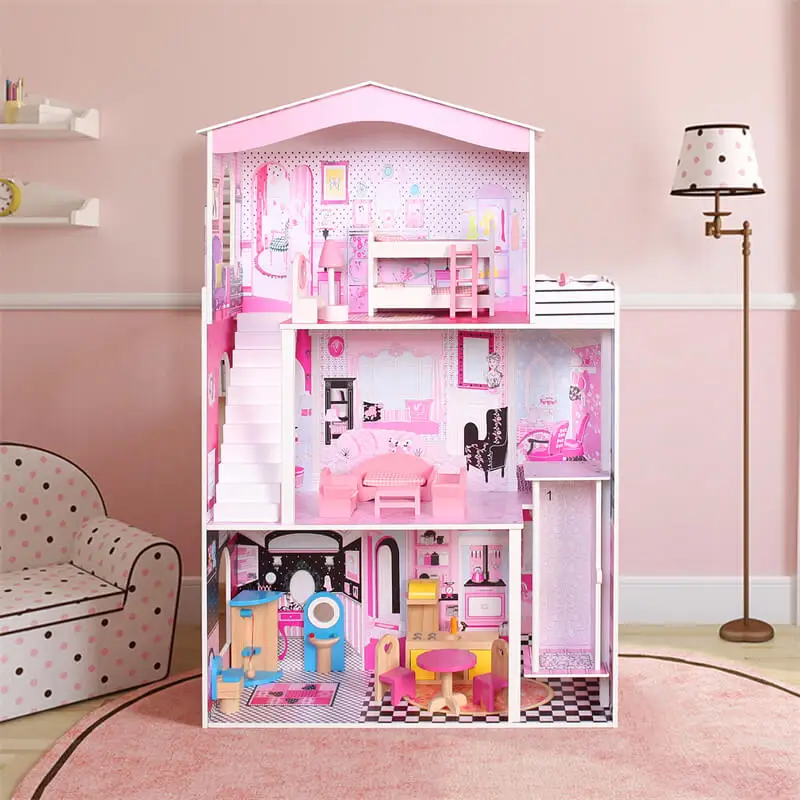 US drop shipping 3 days arrival wooden dollhouse miniature furniture