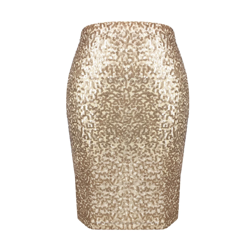 Women Girls Shiny Sequined Mini Skirt for Events Holiday Parties