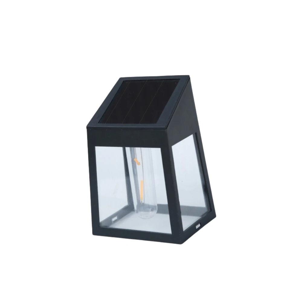 2024 popular High lumen Tungsten light Wall Lamp Solar Powered LED Outdoor Lighting Solar lamp