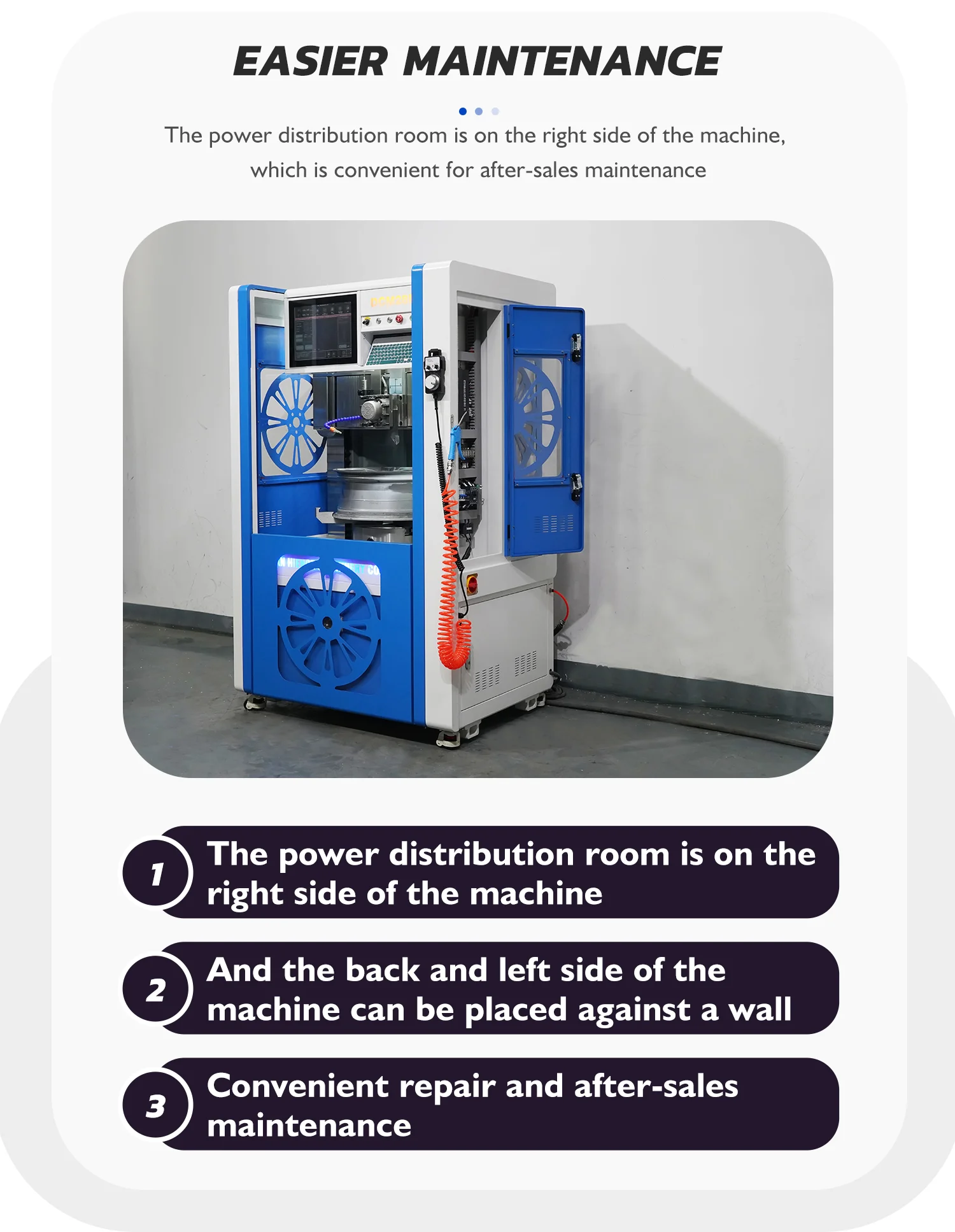 New mobile lightweight vertical diamond cut wheel repair machine lathe for sale DCM28P-M