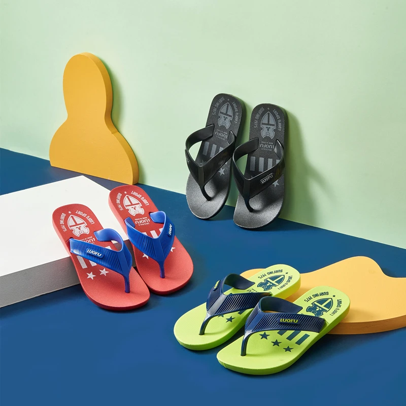 LUOFU 2021 hot sale Customizable pattern thong women cheap flip flops for summer