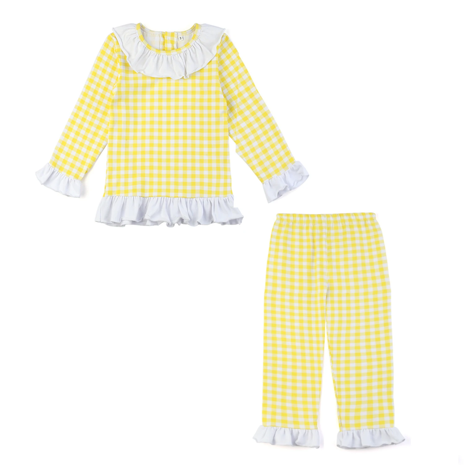 No MOQ Easter cotton knitted short long sleeves pjs soft 2 pieces sets pyjamas kids clothes girls and boys matching pajamas