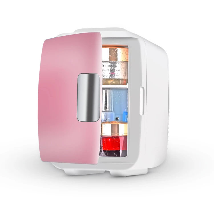 4L 12V DC 110V AC  portable thermoelectric electric auto make up purple mini car fridge