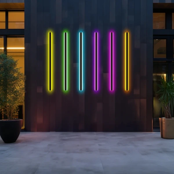 Long Strip LED Wall Lamp IP65 Waterproof Outdoor Exterior RGB RGBW  Modern Linear Wall Lights For Garden