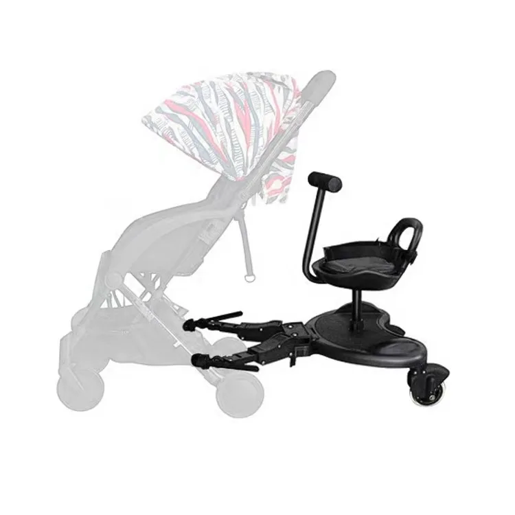 2023 Baby Stroller Ride Board With Detachable Seat Universal 2 in 1 Buggy Board Suitable For Most Brand Of Strollers