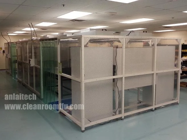 Modular PVC Vinyl Soft Wall Cleanroom Enclosure Cabin Portable Prefabricated Clean Booth Clean Room