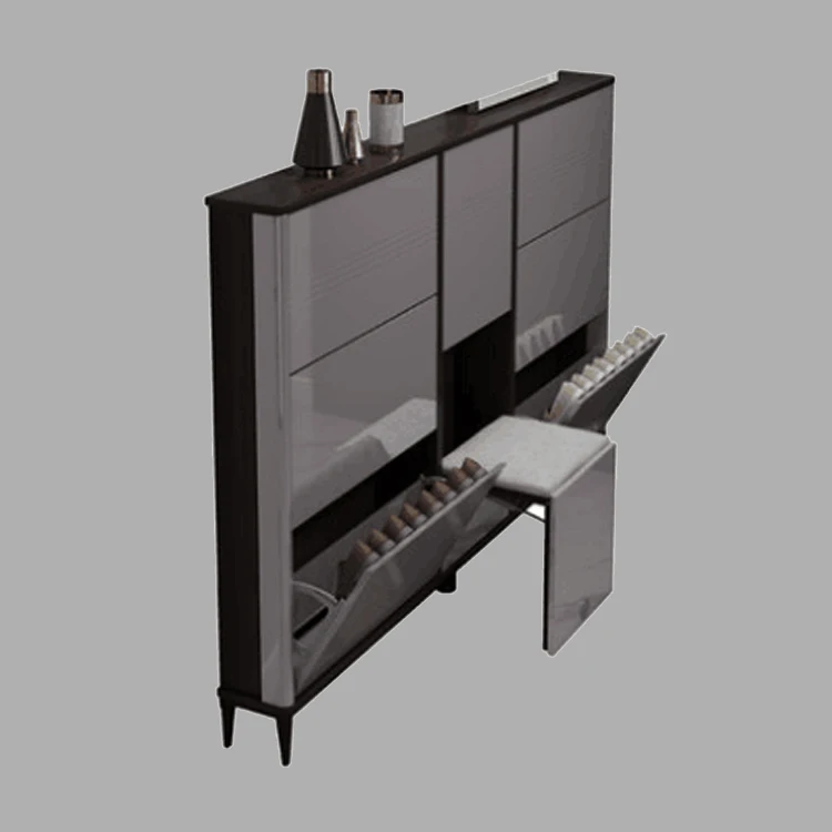 Simple household Entrance Porch shoe Cabinet Storage Cabinet with Seat Stool