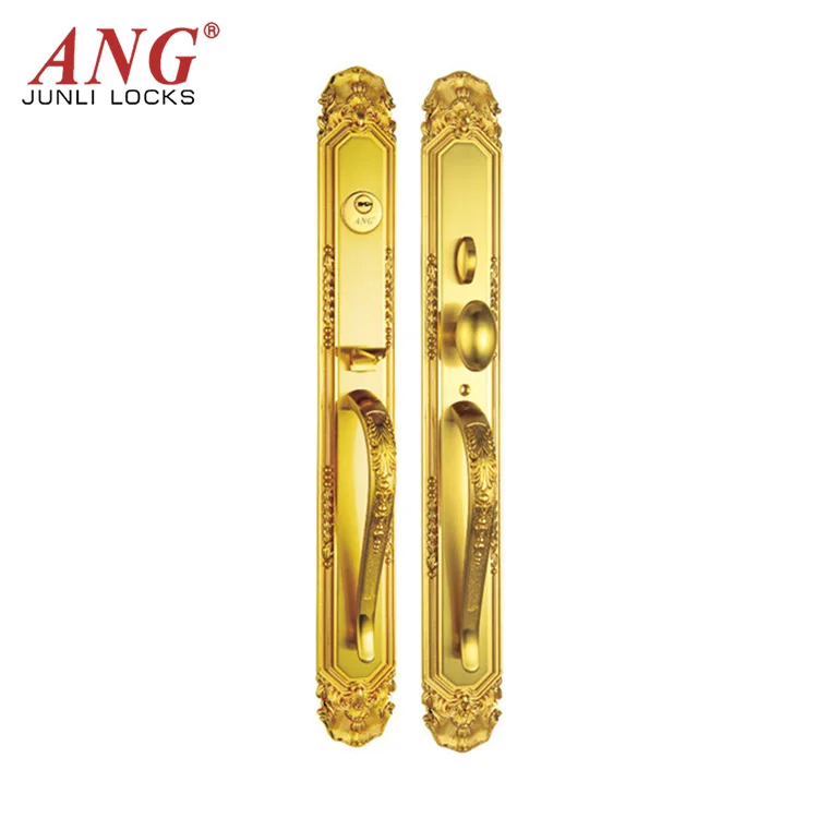 Classic Gold Luxury Anti Prying American Double Pull Antique Copper Security Room Door Lock Factory Price