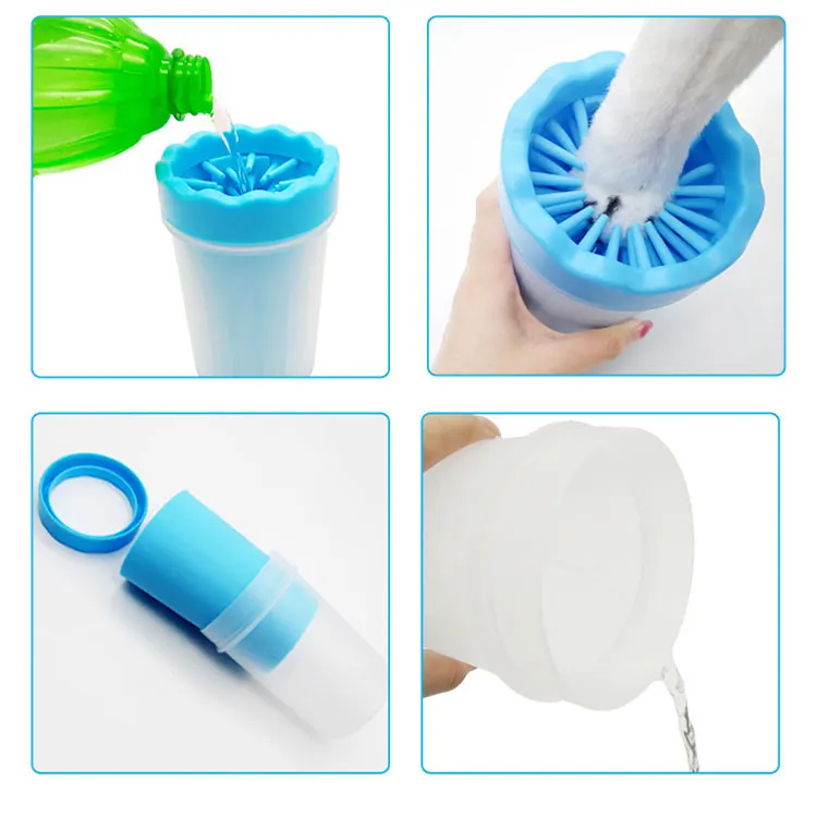 
Manufacturer Wholesale Small Size Silicone Dog Paw Cleaner Cup Dog Feet Cleaner 