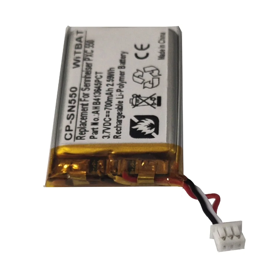 Headphone Battery AHB413645PCT for Sennheiser PXC 550