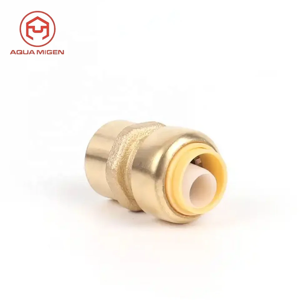 Professional Manufacture Gas Meter Connector Cross Water Female Thread Plumbing Press Pex Air Pipe Brass Fittings