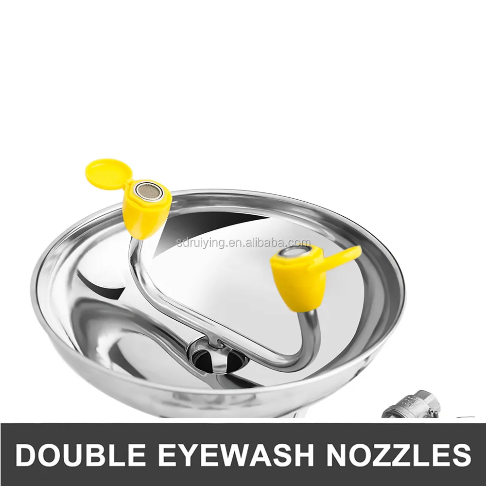 2023 Standard model Emergency Stainless Steel Safety Emergency Shower Eye Wash Combination eyewash station