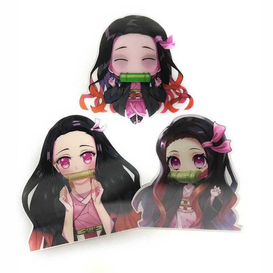 Paran Custom Hologram Waterproof 3d Lenticular Anime Sticker Car Decals 3d Anime Motion Stickers Designs For Car Sticker Window