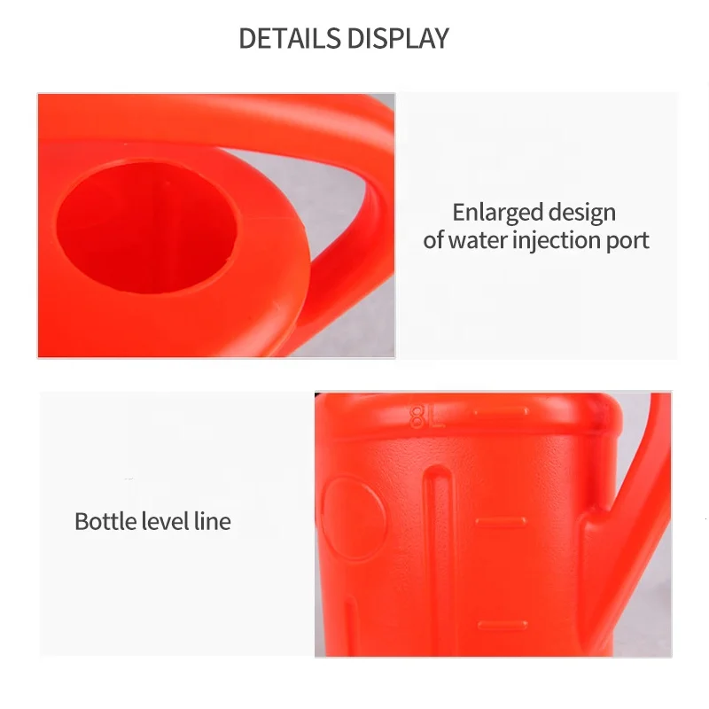 3L, 5L, 8L, 10L ,12L large capacity plastic Garden Water Cans Watering Can pot with Removable Nozzle customizable color
