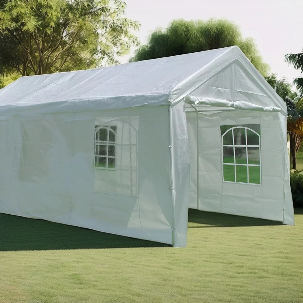 CP002-S Hot Selling PE Outdoor Party Tent With Full Set Of Sidewalls 6X8M Four-Corner Intubation Tent
