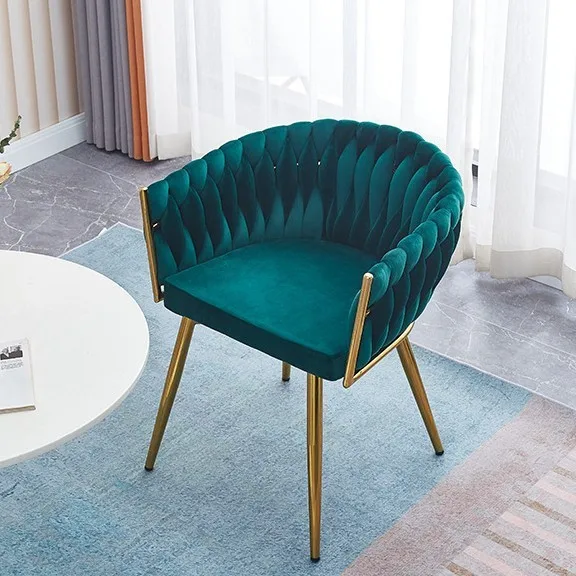 Wholesale Modern Nordic Luxury Metal Gold Fabric Velvet Dinning Room Home Furniture Restaurant Dining Chairs with metal legs