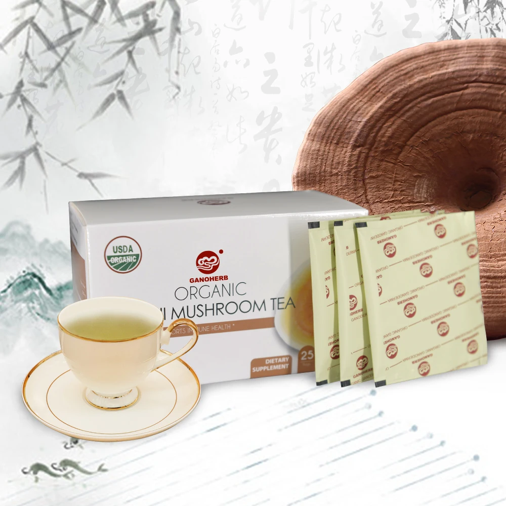 GANOHERB Wholesale Private Label Organic Tea Herbal  Chinese Teas  Immune Booster Tea Price