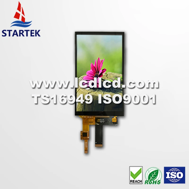  5 0 дюймов 480*854 интерфейс MCU широкий угол обзора IPS LCD с емкостным сенсорным экраном в