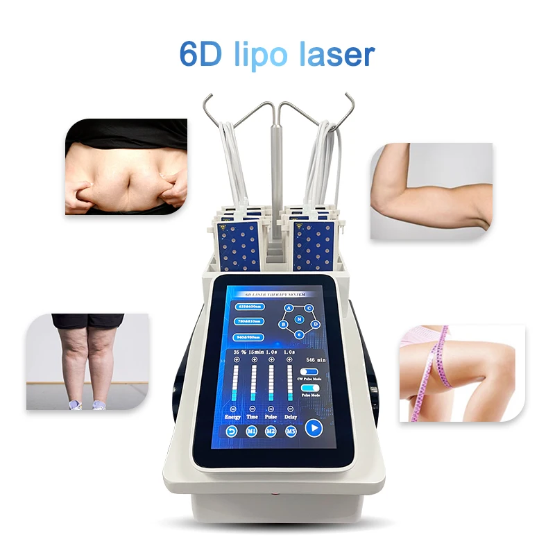 Newest Topselling 6D Diode Lipo Laser Machine Fat Burning / lipolaser Body Sliming Shaping Weight loss