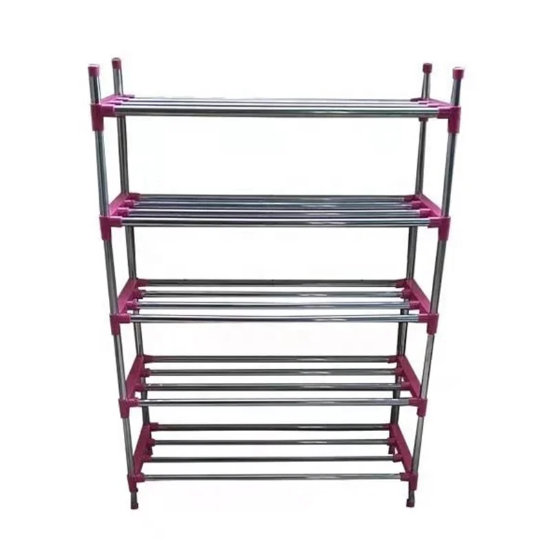 Home made shoe racks 3-5Tier 201 stainless steel shoe rack shoe shelf