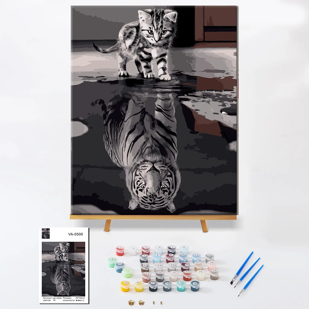 New arrival Home Decoration Oil Paintings Art Cats Painting For Wall