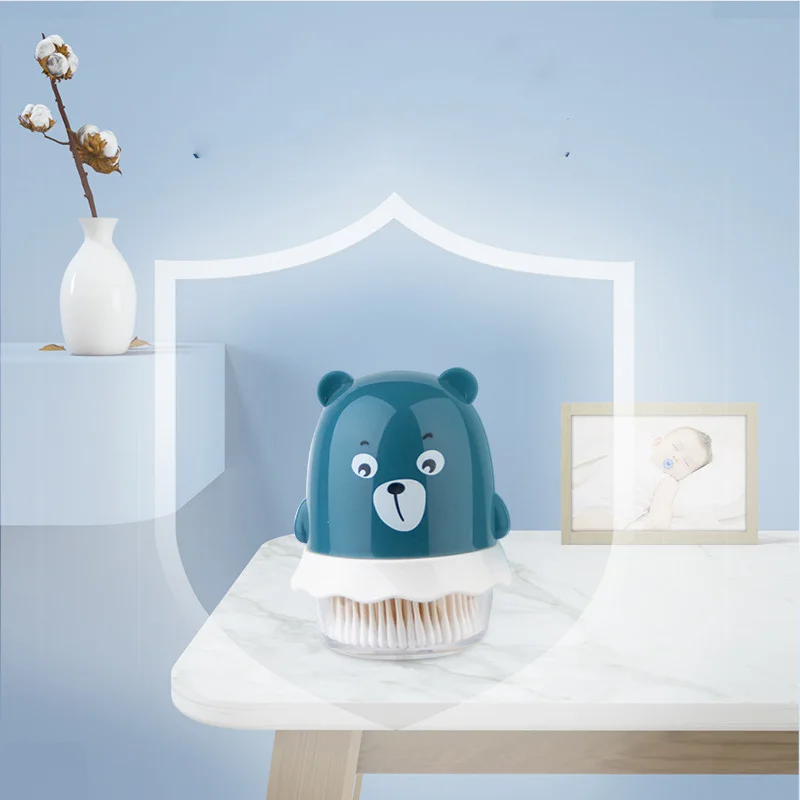 Long Stick Cotton Swabs Best Ear Buds Coton Swab Bud Cleaning 100% Pure Cotton Round in pvc box For baby clean