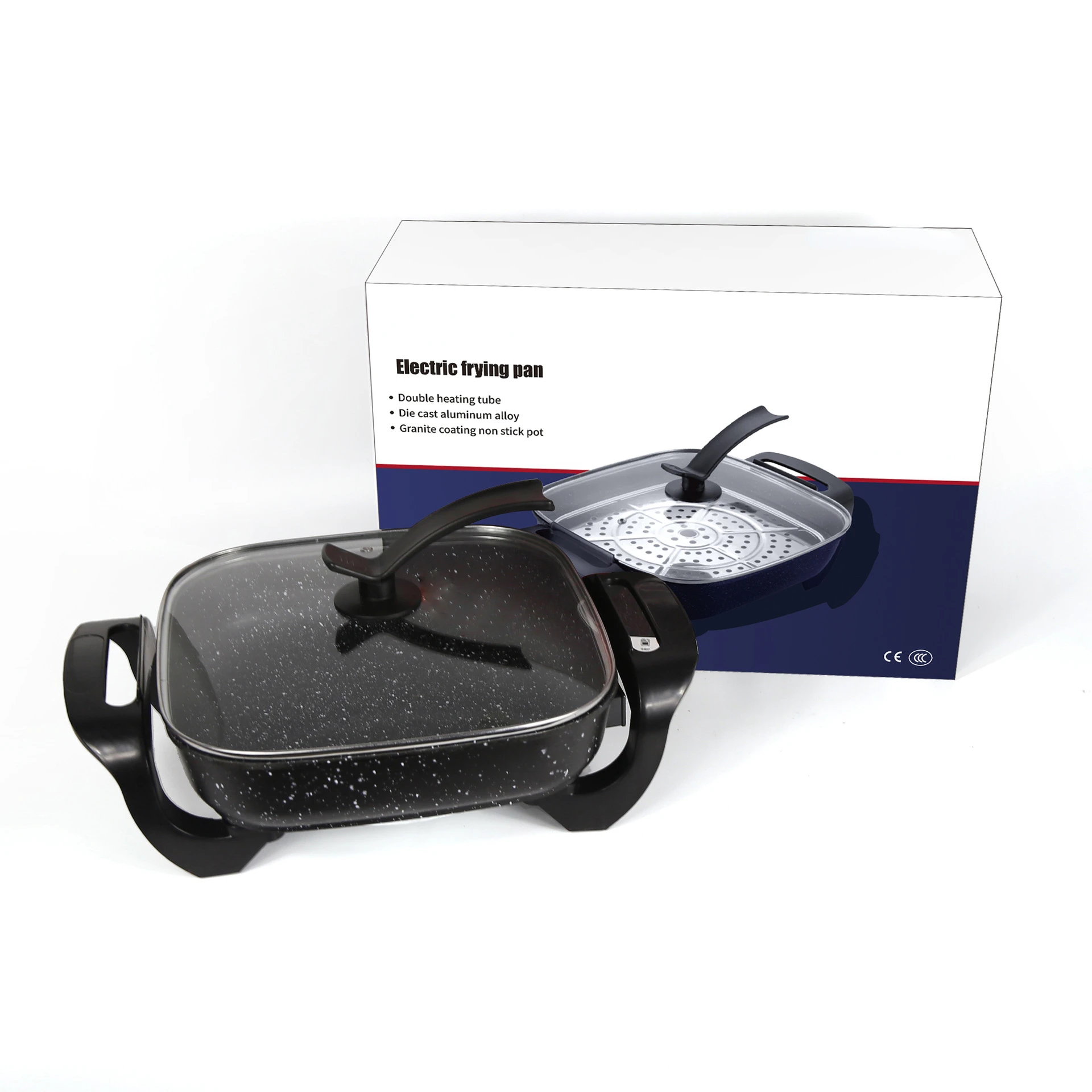 High quality Korean multifunctional Quartet frying pan non stick  end high capacity electric pan