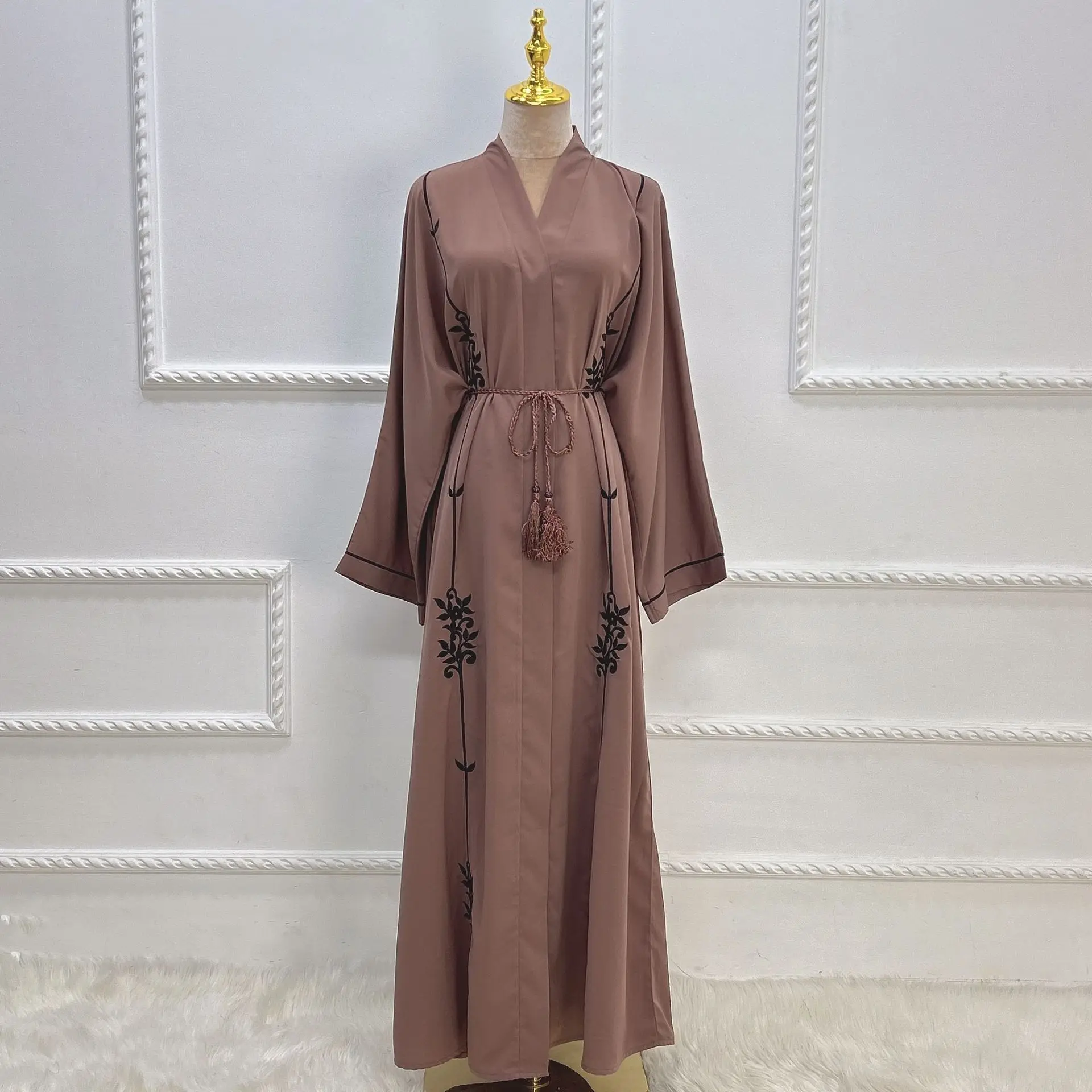 3275 Kuwii распродажа Abaya онлайн Турецкая абайя оптовая продажа вышивка Арабская Дубай 2023 мусульманская