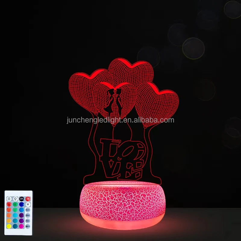 clear acrylic led night light note board
