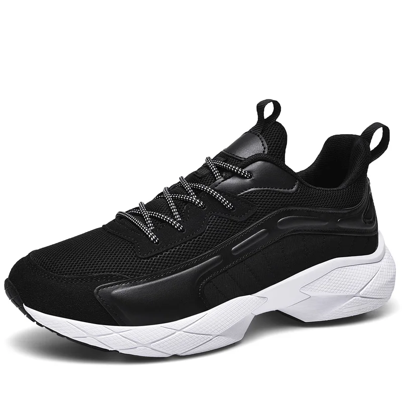 
High quality size 39-46 Comfortable running sneakers Platform heighten casual sports shoes for men 
