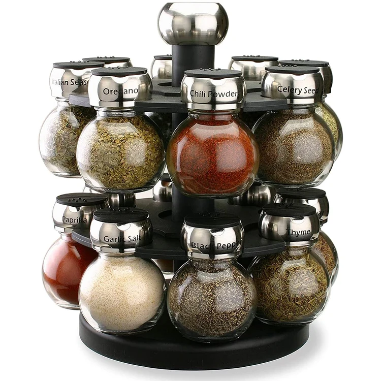 Spice Organizer Container Corner Cabinet Countertop Expandable Insert Kitchen Empty Jars Expandable Hanging Shelf Spices Rack