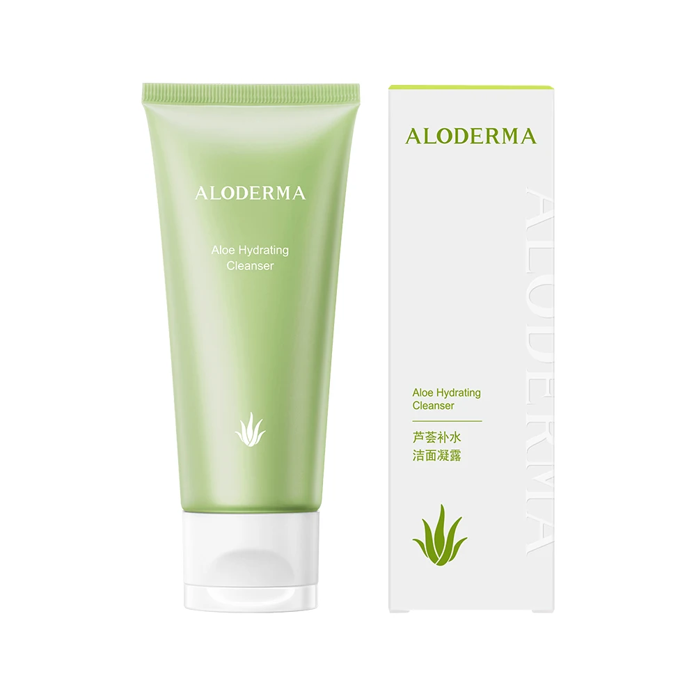 US Brand Aloderma Wholesale Aloe vera hydrating facial cleanser Hydrating Aloe Vera Face Wash Natural Facial Cleanser