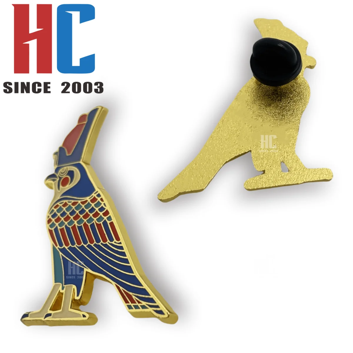 20 Years  Factory Custom hard enamel beatiful Ancient Egypt Beetle Souvenir Metal  Lapel Pin The Golden Scarab Symbol