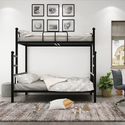 Kids Bunk Beds Design High Quality Hot Sale Metal Fashion Children Bedroom Furniture Customized ISO Loft Bed Round Bed Modern