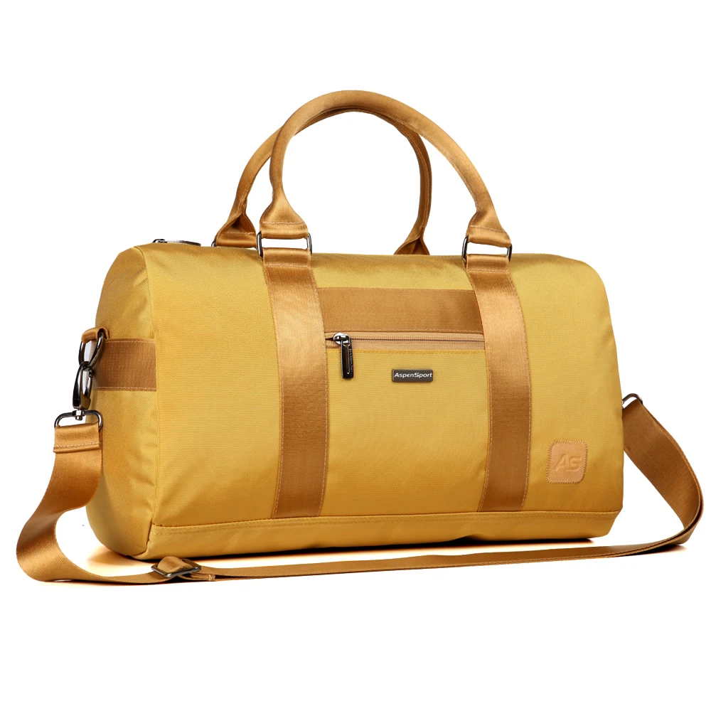  aspensport lightweight removable shoulder strap travel bag fashion simple women duffel multi compartment gym for