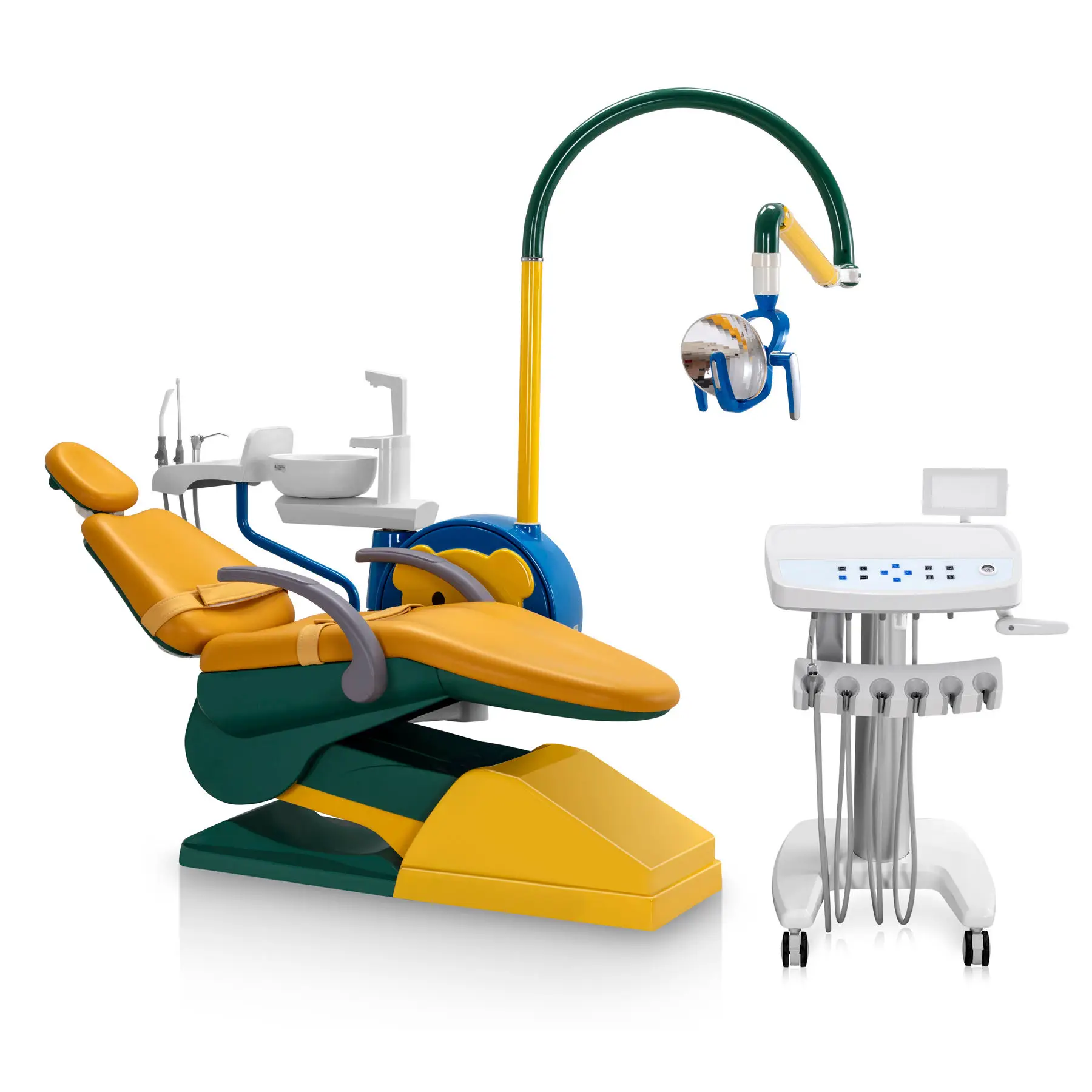 Comfortable cartoon Children dental chair child kids dental chair unit accessories board price for medical dental Clinic