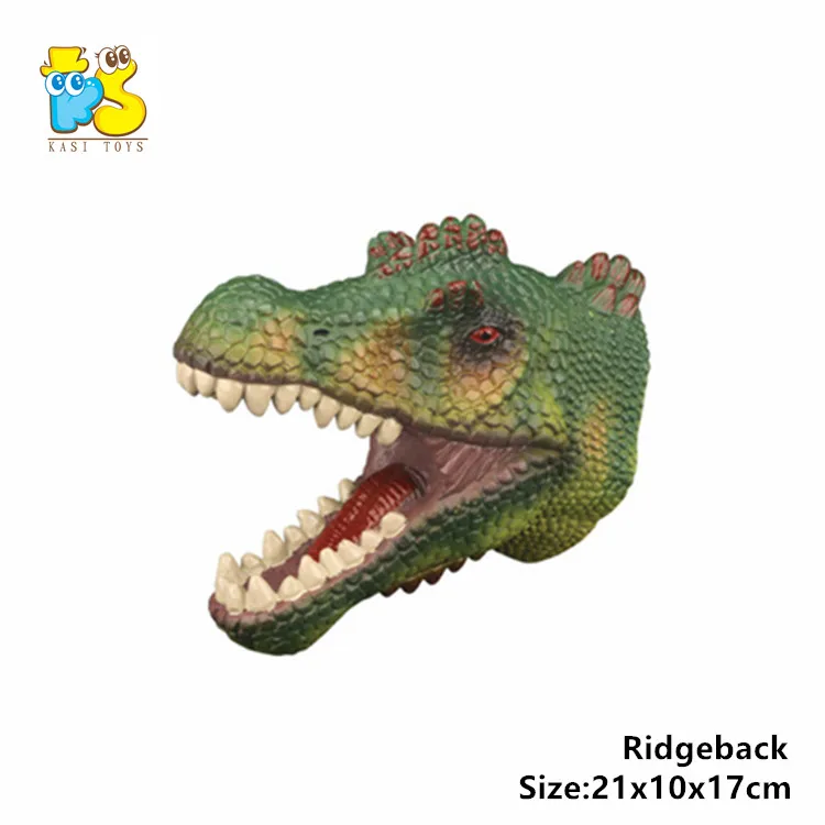 Wholesale realistic hand puppets toy for kid preschool education multiple styles dinosaur head toy