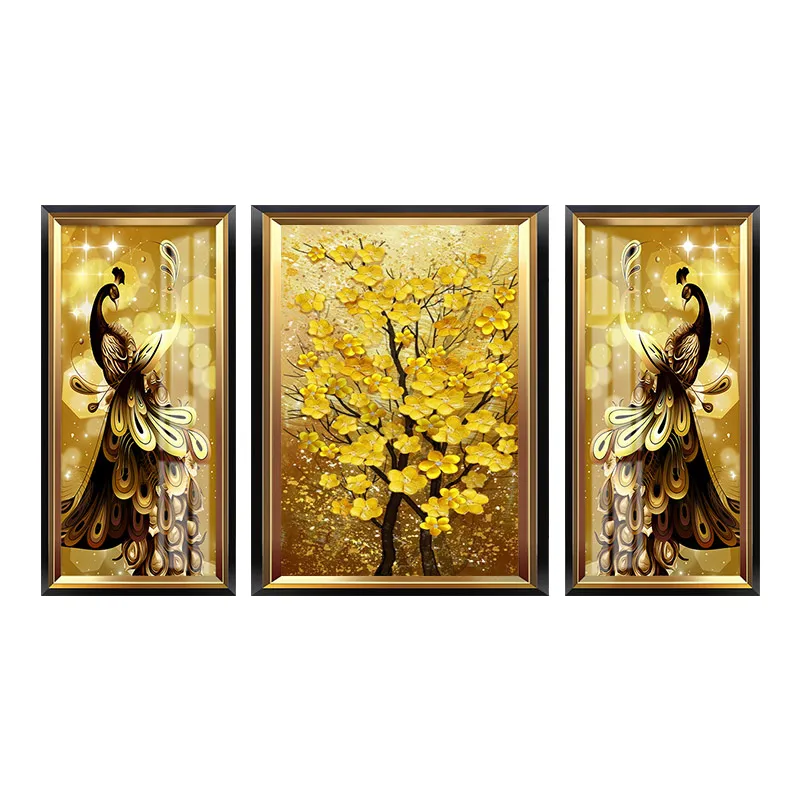 
Modern Wall Picture Art Poster Print Peacock Painting on canvas 