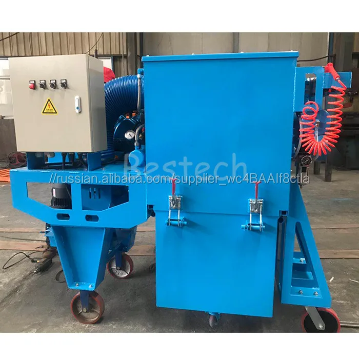 Steel plate shot blast cleaning machine/Mobile road sand blasting machine