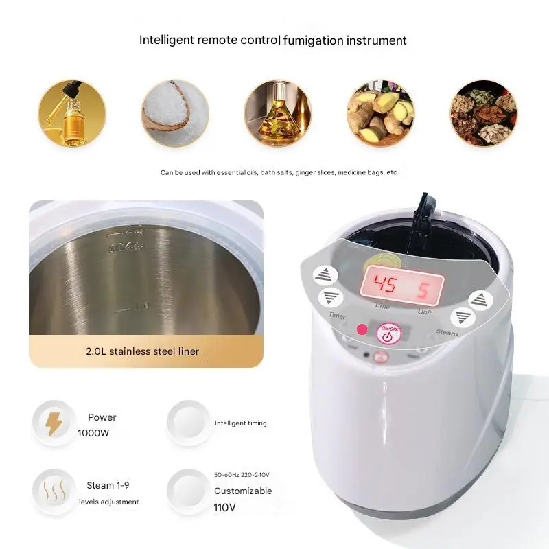 Home body bath box sauna infrared sweat room fumigation machine
