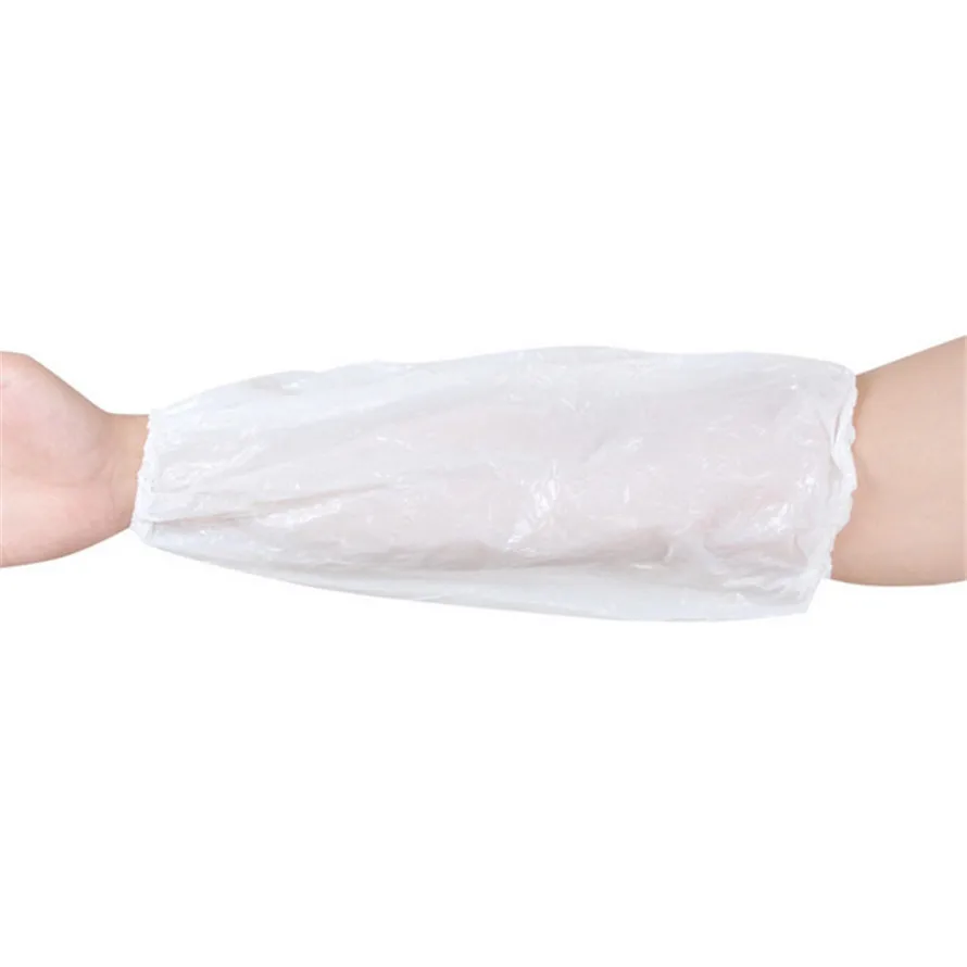 wholesale disposable plastic arm sleeve cover blue PE oversleeve
